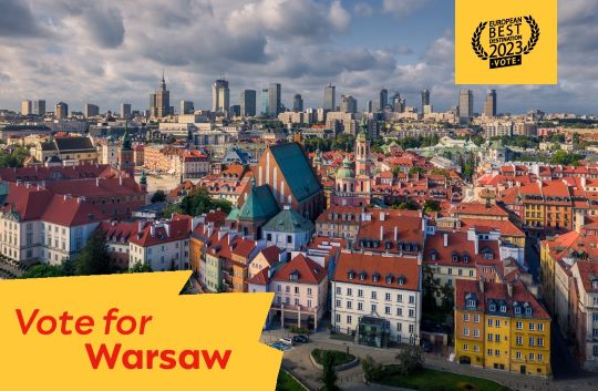 Varsovia nominada al Mejor Destino Europeo 2023