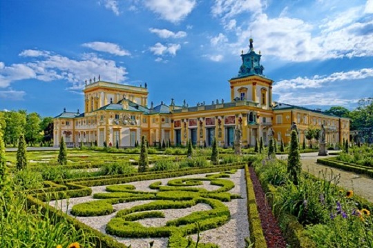 El Palacio de Wilanów, tal como era antes