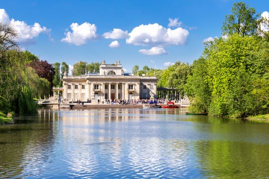 Palacio sobre el agua, Jardín de Baños Reales en Varsovia