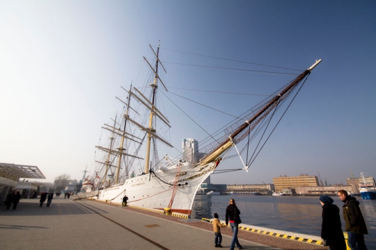 Barco de vela, Dar Pomorza, en Gdynia