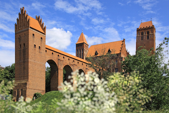 Foto esterna del castello medievale di Kwidzyn
