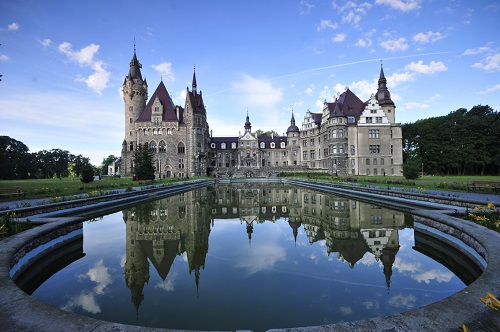 Foto del castello di Moszna, in Polonia