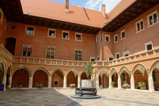 Cortile interno del Collegium Maius, Università di Cracovia