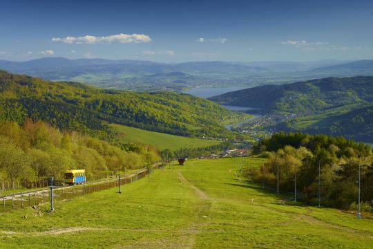 Vista panoramica dal Monte Zar, in Polonia