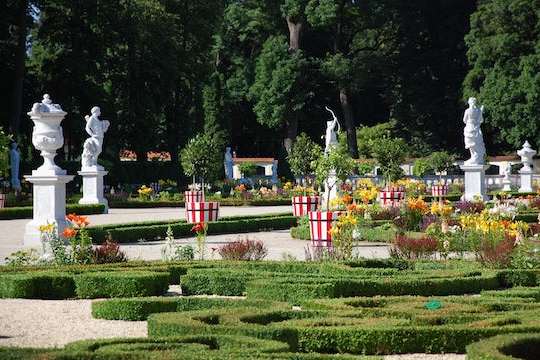 Foto dei giardini del palazzo Branichi a BIAŁYSTOK, in Polonia