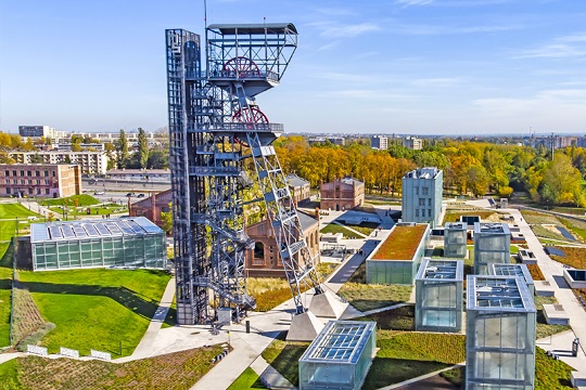 Museo della Slesia (dall'esterno) a Katowice