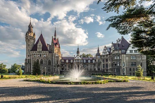 Il castello di Moszna - regione Opolskie