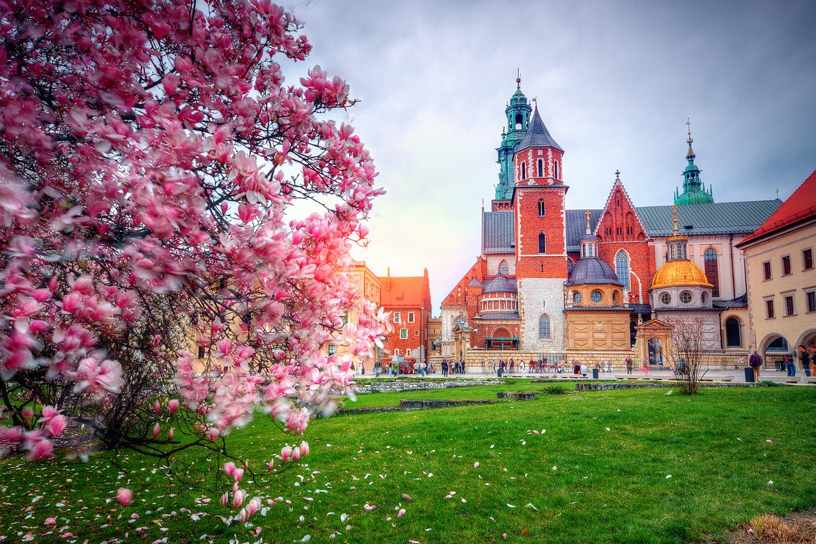 Catedral de Wawel na primavera