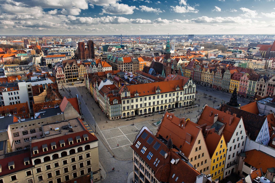 Panorama da Praça Principal de Wroclaw