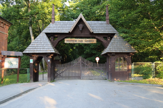 Porta de entrada para o Parque Nacional Bialowieza