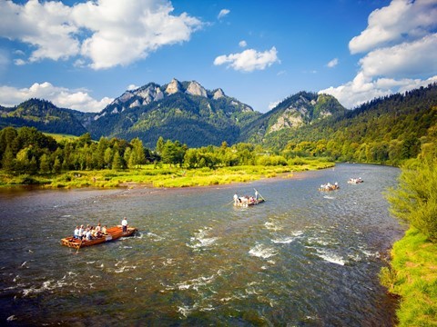 descida em jangadas Parque Nacional Pieniny